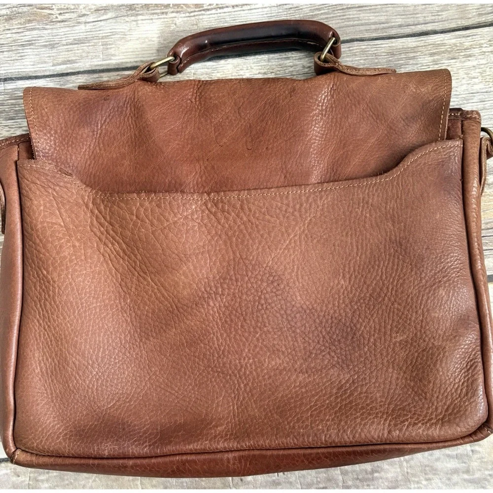 Duluth Lifetime Leather All-Business Briefcase Brown Leather - Picture 5 of 13
